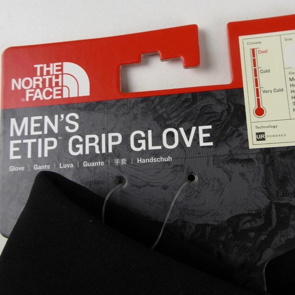 TNF The North Face Etip Grip U/R Tech Gloves NWT Abrasion Resistant - Picture 7 of 8